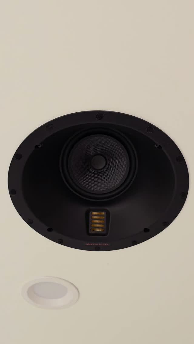 Martin Logan in ceiling speaker install.